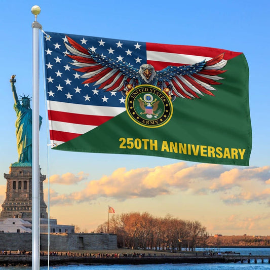 250th Anniversary Of The Army Grommet Flag Gifts For Army Veteran Patriotic Home Decor