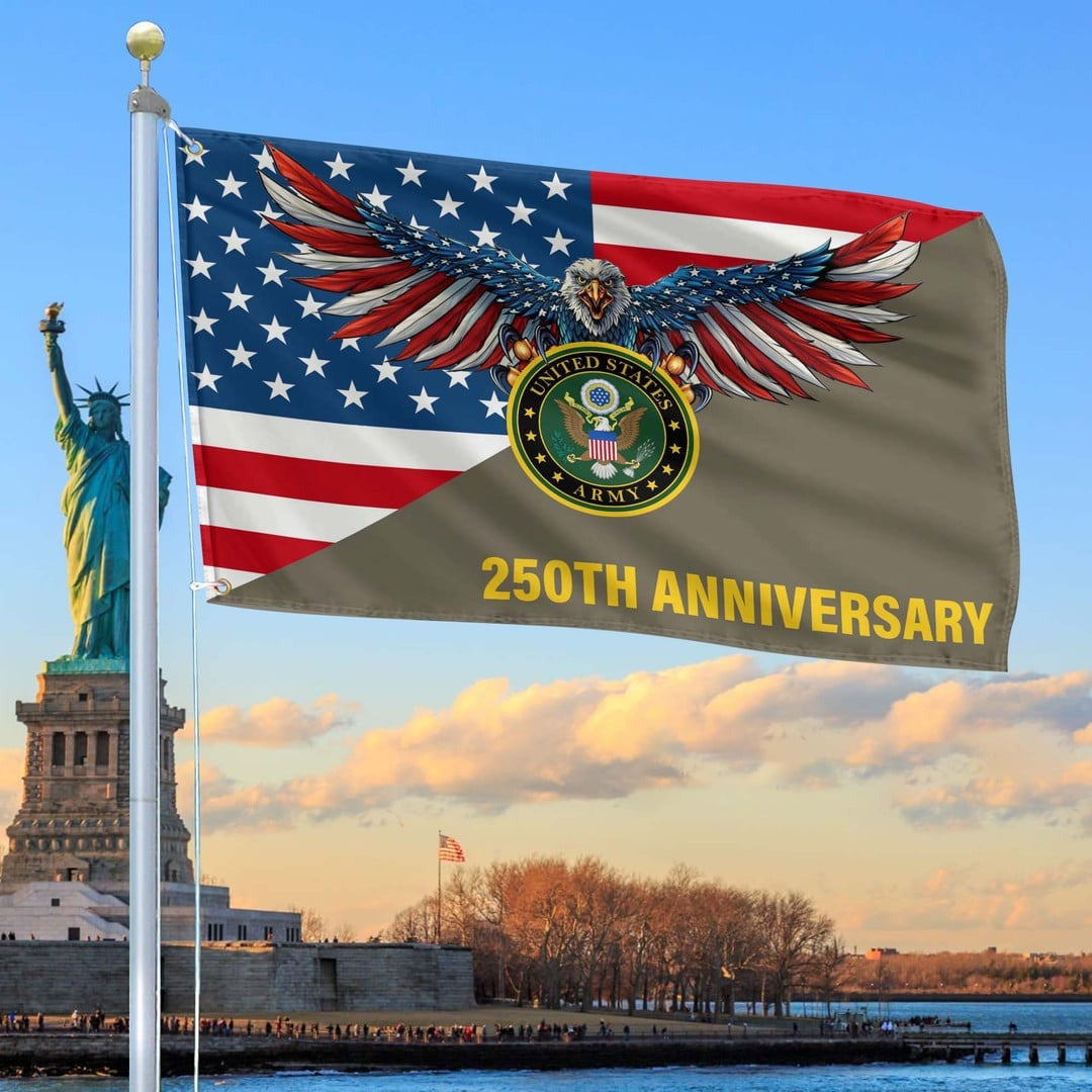 250th Anniversary Of The Army Grommet Flag Gifts For Army Veteran On Father_s Day
