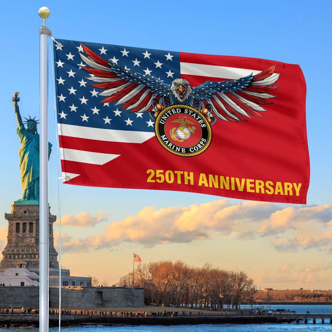 250th Anniversary Marine Corps Flag Best Gifts On Father_s Day for USMC