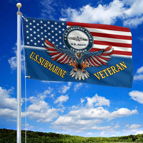 US Submarine Grommet Flag Best Gifts On Father_s Day for Submarine Veteran