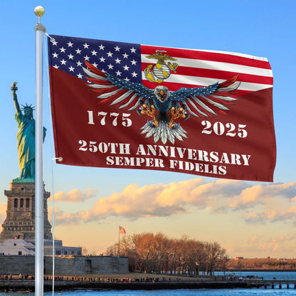 250th Anniversary Of USMC Flag Marine Corps Veteran Tribute Present on Father_s Day