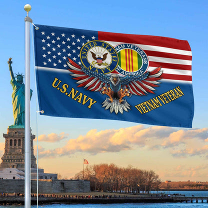 US Navy Vietnam Veteran Flag Best Gifts On Father_s Day for Vietnam Veteran