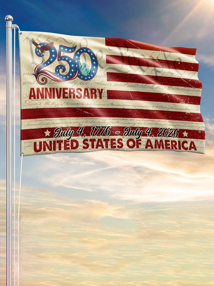 American 250th Anniversary Printed Flag Patriotic American Flag Home Decor - Printvoro