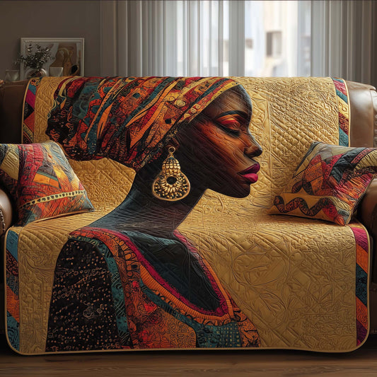 Golden Queens Quilted Sofa Cover Golden Queen Sofa High Quality African American Gifts For Women