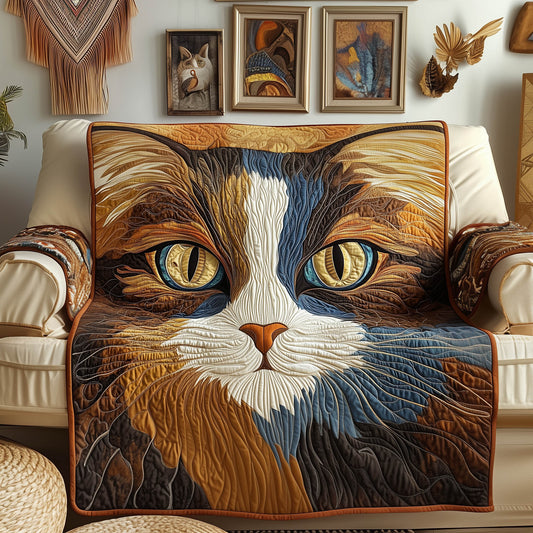 Rustic Catitude Quilted Sofa Cover Simple Rustic Cat Cover Kitten Christmas Presents