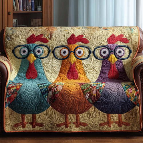 Chicken Quilted Sofa Cover Rustic Coop Theme Sofa Guard Best Gifts For Chicken Owners