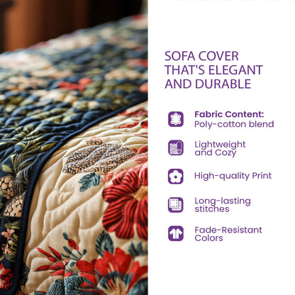 Gnome Quilted Sofa Cover Adorable Garden Gnome Christmas Gift Ideas Trendyhomewear - Pvr