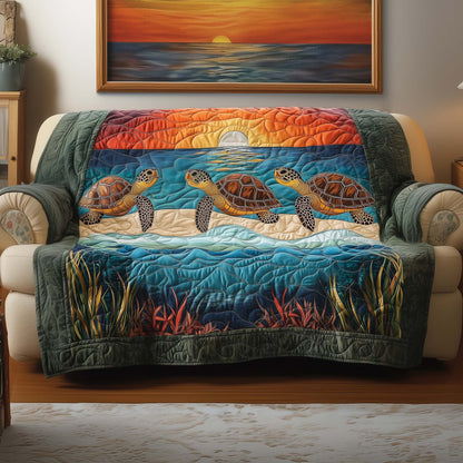 Sea Turtle Quilted Sofa Cover Exotic Ocean Sofa Cover Sea Turtle Gift Ideas