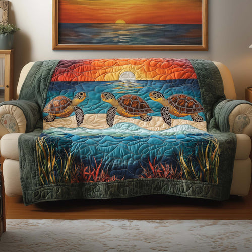 Sea Turtle Quilted Sofa Cover Exotic Ocean Sofa Cover Sea Turtle Gift Ideas