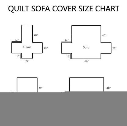 Winter Cabin Quilted Sofa Cover Cozy Snow-Covered Log Cabin Gifts For House Warming Trendyhomewear - Pvr