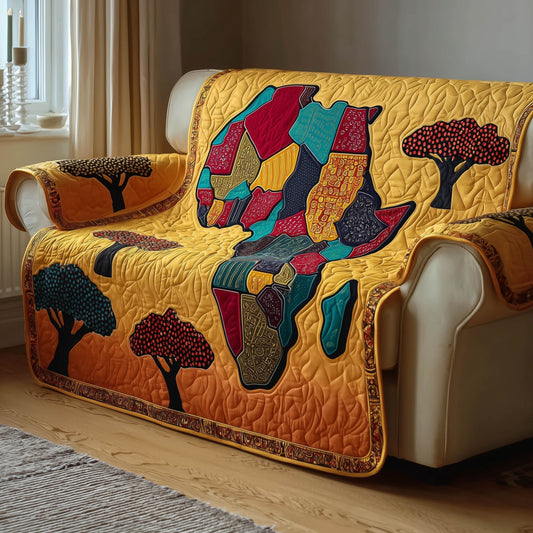 African Dream Quilted Sofa Cover Christmas Couch Protector African Themed Gifts For Her Trendyhomewear - Pvr
