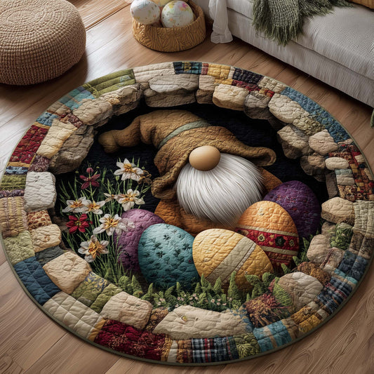 Spring Blessing Quilted Round Mat Easter Holiday Room Decor Best Gifts For Daughter