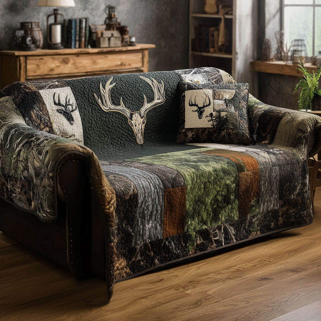 Hidden Grove Quilted Sofa Cover Wendigo Horrified Luxury Living Room Decor Gift For Son - Pvr