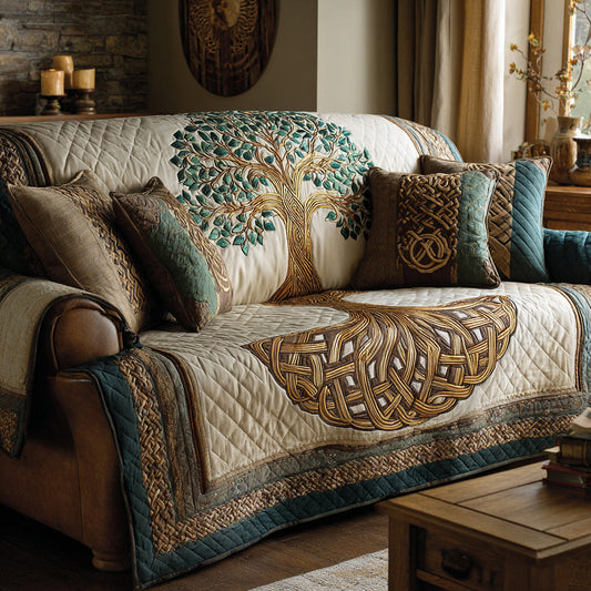 Living Essence Quilted Sofa Cover Christmas Room Decor Gifts For Forest Lovers - Pvr
