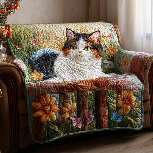 Verdant Spirit Quilted Sofa Cover Tree Plant Natural Design Home Decor Natural Lover Gifts - Pvr