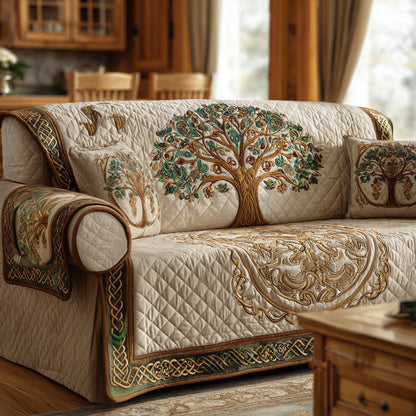 Tree Of Life Quilted Sofa Cover Christmas Home Decor Gift For Tree Lovers - Pvr