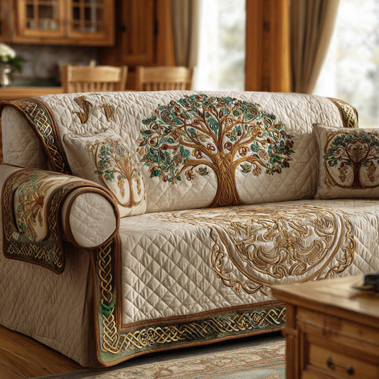 Tree Of Life Quilted Sofa Cover Christmas Home Decor Gift For Tree Lovers - Pvr