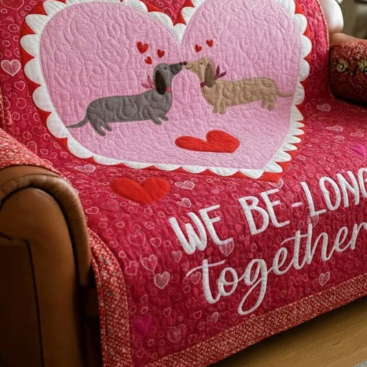 Dog We Be Long Together Quilted Sofa Cover Suggestions For Man Valentine Day Gifts - Pvr