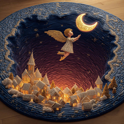 Cupid Love Quilted Round Mat Modern Home Decor Cool Gifts Idea For Girlfriend - Pvr