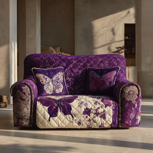 Lavender Wings Quilted Sofa Cover Top Unique Valentine Day Ideas For Women - Pvr