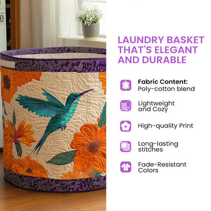 Flower Patchwork Quilted Laundry Basket Cute Rose Storage Baskets Valentines Gifts Idea - Pvr