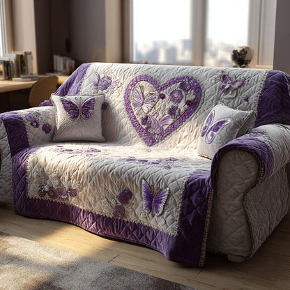 True Love Quilted Sofa Cover Valentine Day Present Ideas For Relatives - Pvr