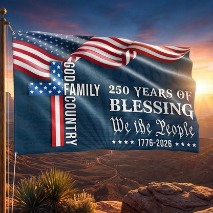 250 Years Blessing 1776 2026 Flag We The People American Flag - Printvoro