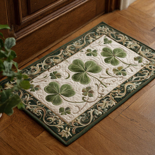 Shamrock Grace Doormat Entryway Decor Ideas St Patty's Day Mat Gifts Idea For Girlfriend - Pvr