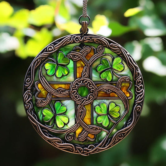 Patrick Cross Suncatcher Holiday Decorations St Patricks Day Gift Ideas For Women - Pvr
