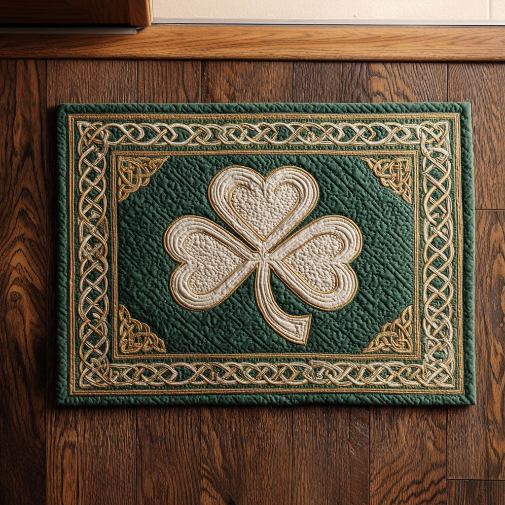 Celtic Green Charm Doormat Entryway Decor Ideas St Patty's Day Mat Gifts Idea For Wife - Pvr