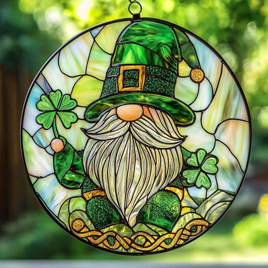 Patrick Gnome Suncatcher House Decor Ideas Unique St Patrick Gifts For Gnome Lovers - Pvr