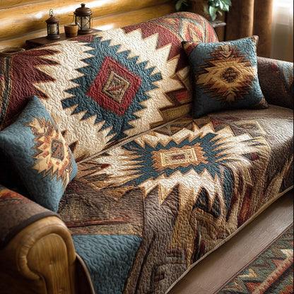 Mesa Weave Quilted Sofa Cover NCU0NTD1269