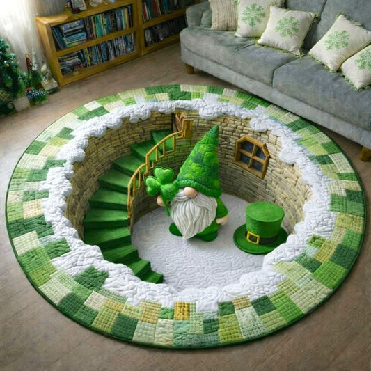 Grome St Patrick's Day Quilted Round Mat Decorations Saint Patrick's Day Gift Ideas 2025 - Printvoro