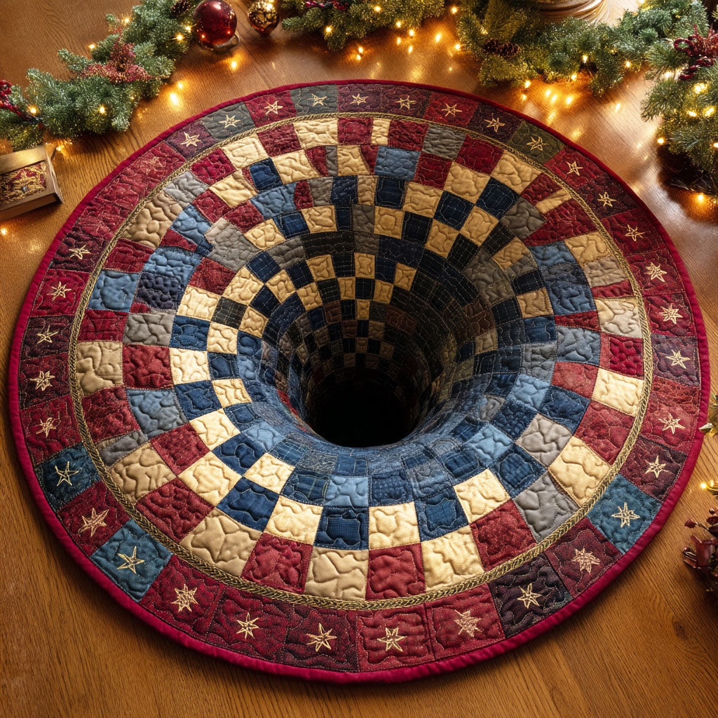 Cozy Night Quilted Round Mat Home Decor Items Xmas Mat Christmas Gifts For Friends
