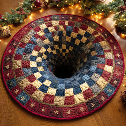 Cozy Night Quilted Round Mat Home Decor Items Xmas Mat Christmas Gifts For Friends