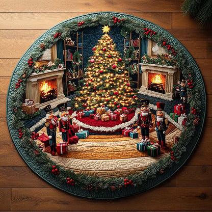 Christmas Guard Hall Quilted Round Mat Holiday Decor Christmas Gifts For Grandma