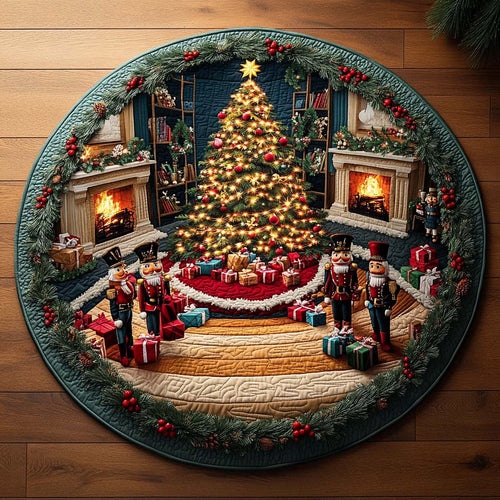 Christmas Guard Hall Quilted Round Mat Holiday Decor Christmas Gifts For Grandma