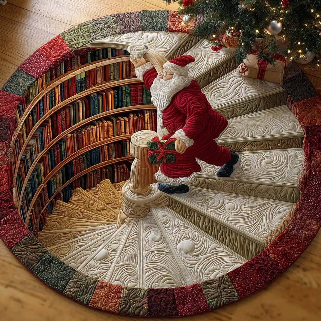 Ho Ho Home Christmas Quilted Round Mat Living Room Decor Christmas Gifts For Boyfriend