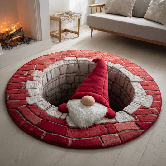 Magic Gnome Quilted Round Mat Gnome Pattern Season Home Decor Great Christmas Gifts