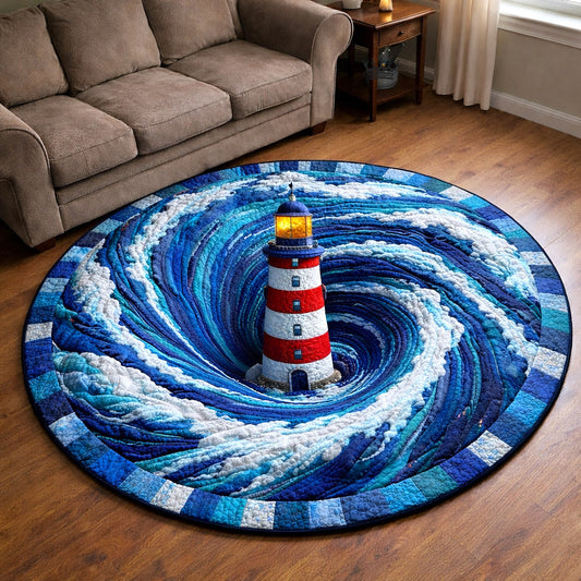 Lighthouse Quilted Round Mat Living Room Aesthetic Ideas Best Father_s Day Gifts