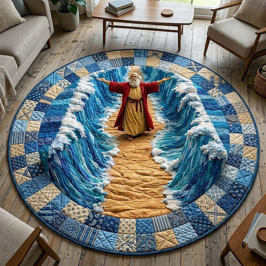 Passover Heritage Quilted Round Mat Jewish Holiday Decor Best Passover Gifts For Mom - Printvoro