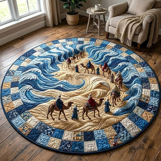 Passover Heritage Quilted Round Mat Holiday Home Decor Best Passover Gifts For Jewish - Printvoro
